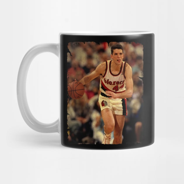 Drazen Petrovic - Vintage Design Of Basketball by JULIAN AKBAR PROJECT